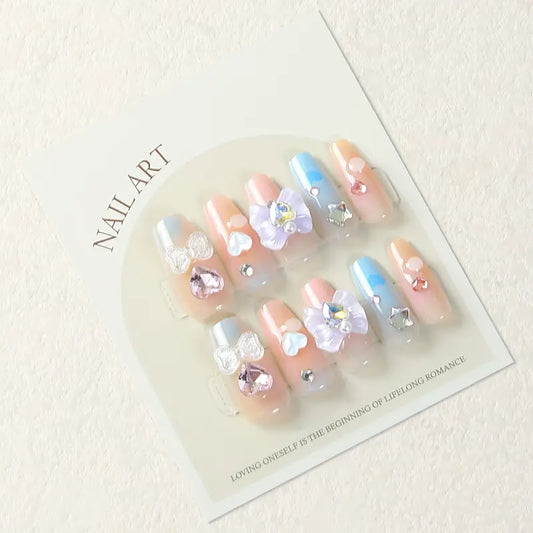 10pcs Handmade Press On Nails 1