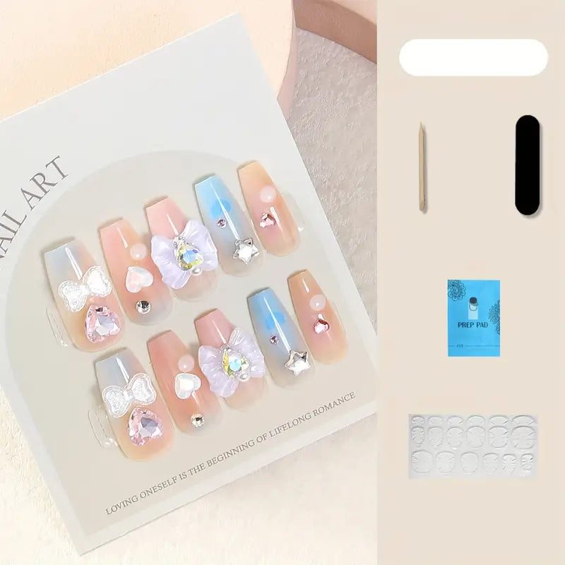 10pcs Handmade Press On Nails 3