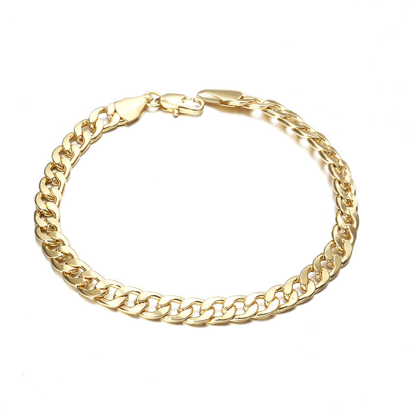 18K gold plated necklace for men 1