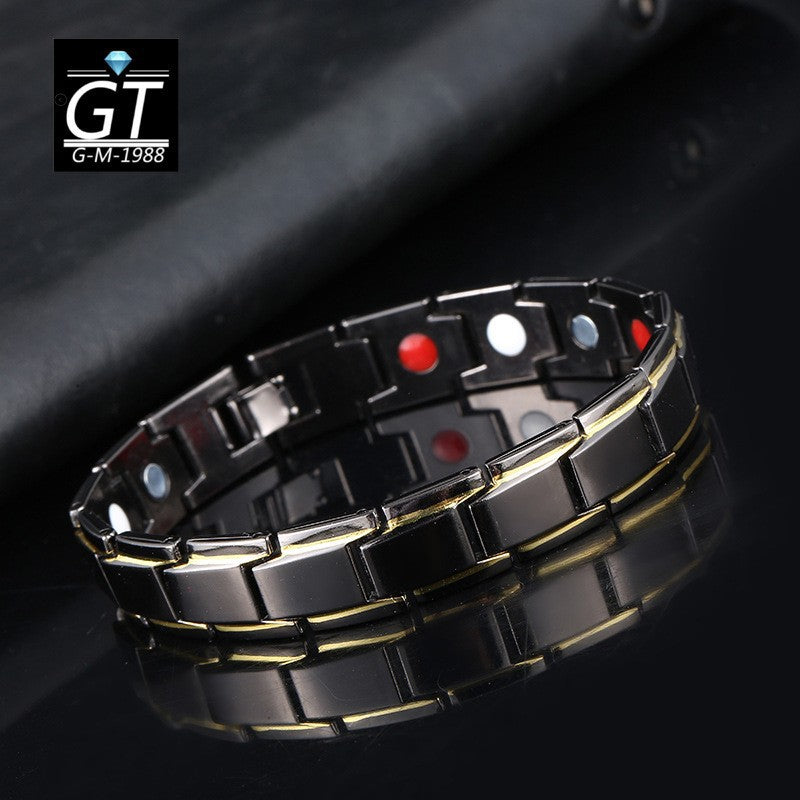 Canton black and golden detachable magnet bracelet