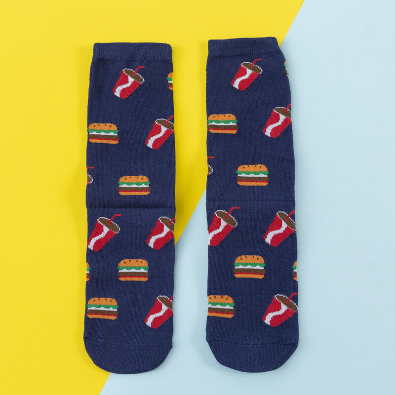 Coca Cola Burger trendy socks