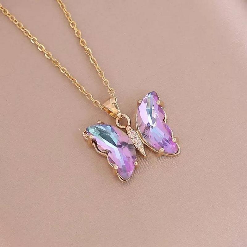 Colorful - Gradient Butterfly Necklace