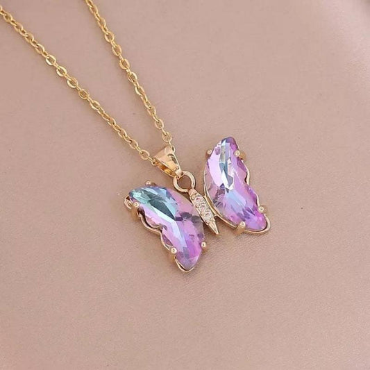 Colorful - Gradient Butterfly Necklace