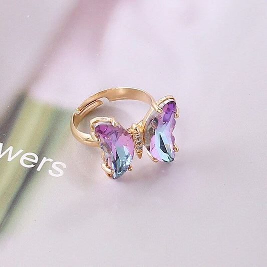 Colorful - Gradient Butterfly Ring