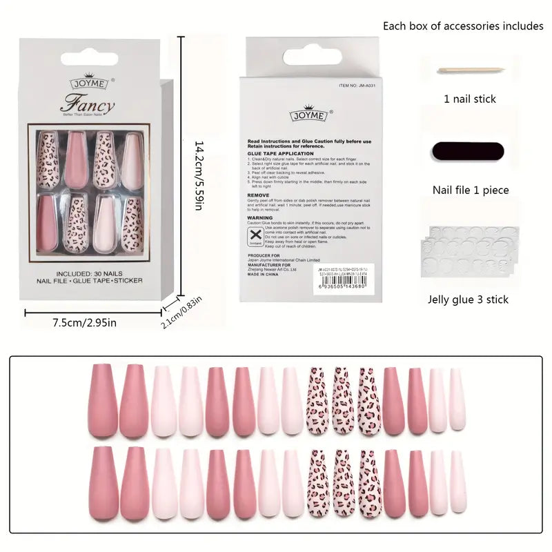 Fancy Nails Press on Nail Tips Set