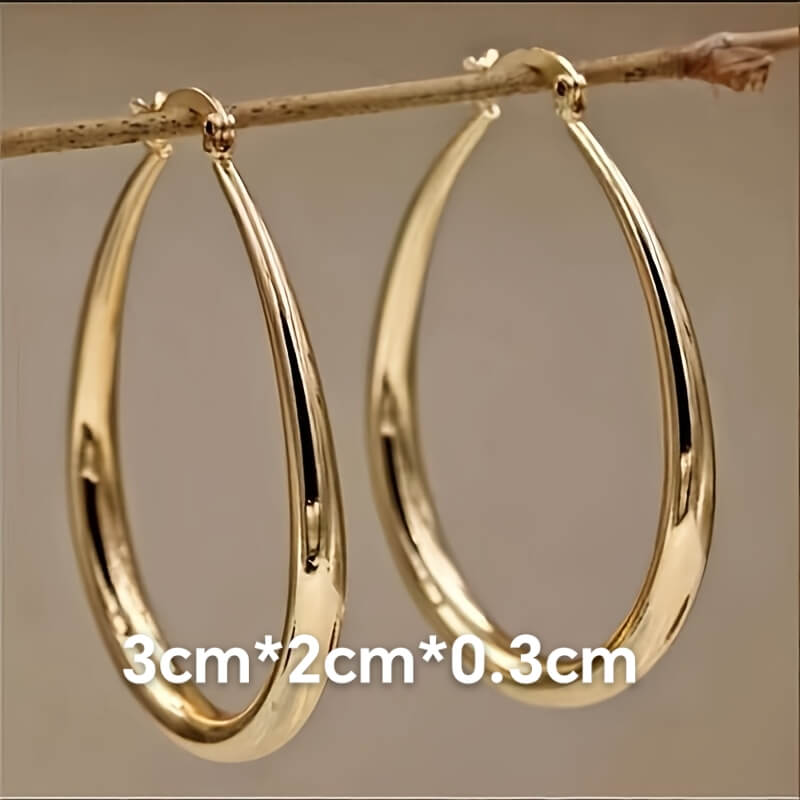 Fashionablesilver-platedglossyearrings2