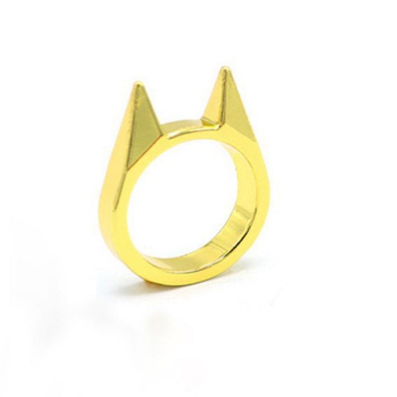 Golden Cat Ear Finger Rings