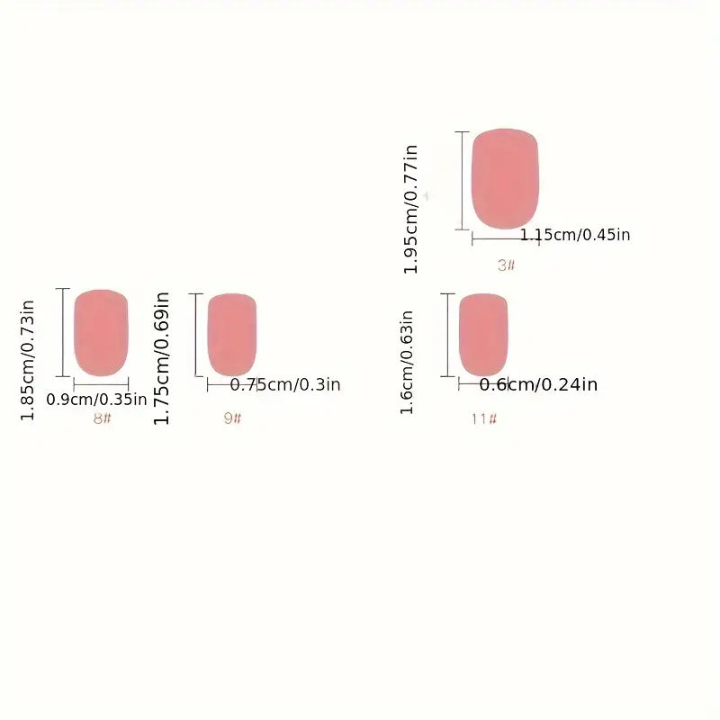 Mixed Color System Cartonn Nail Tips