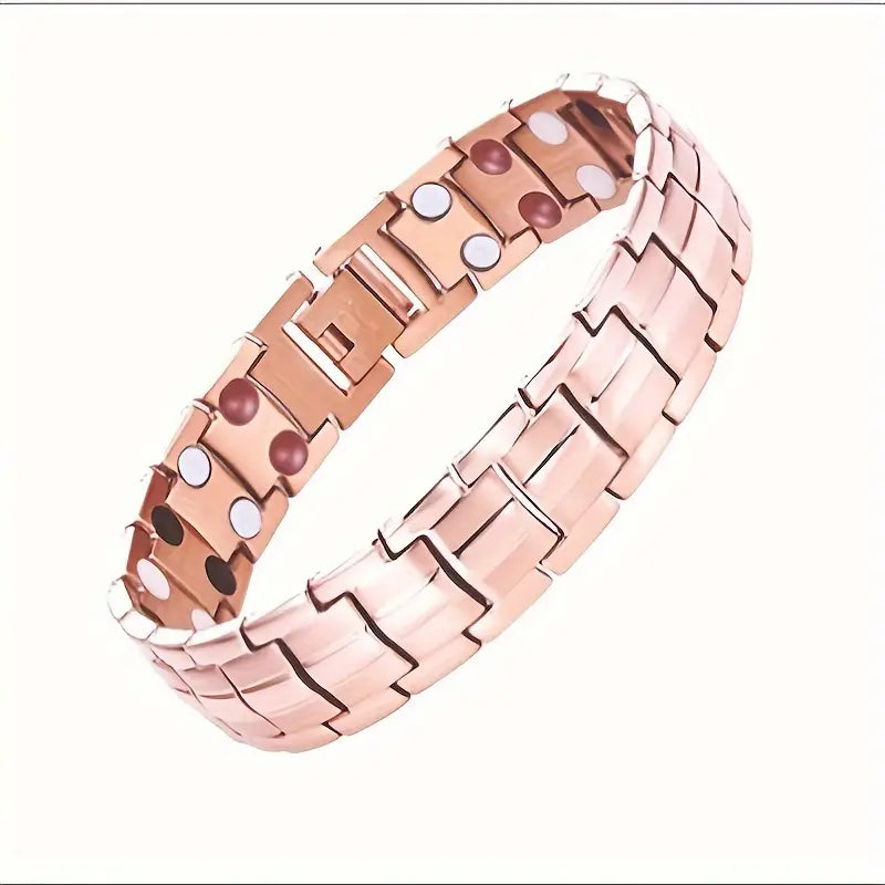 Rose Golden Detachable Magnetic Men's Bracelet