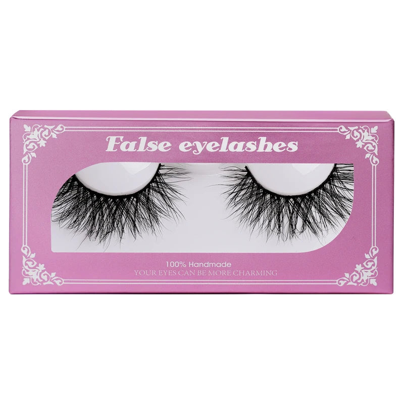 False Eyelashes, 100% Handmade Mink Fur, Multi-Layer 3D Effect, Natural & Super Soft, Charming Eye Makeup SF