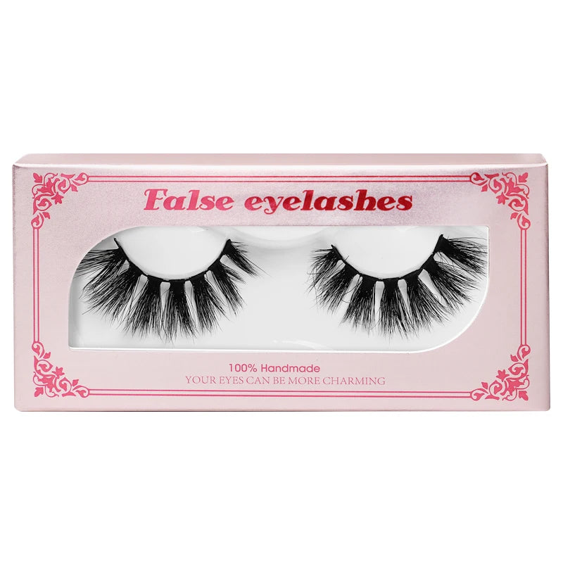 False Eyelashes, 100% Handmade Mink Fur, Multi-Layer 3D Effect, Natural & Super Soft, Charming Eye Makeup SF