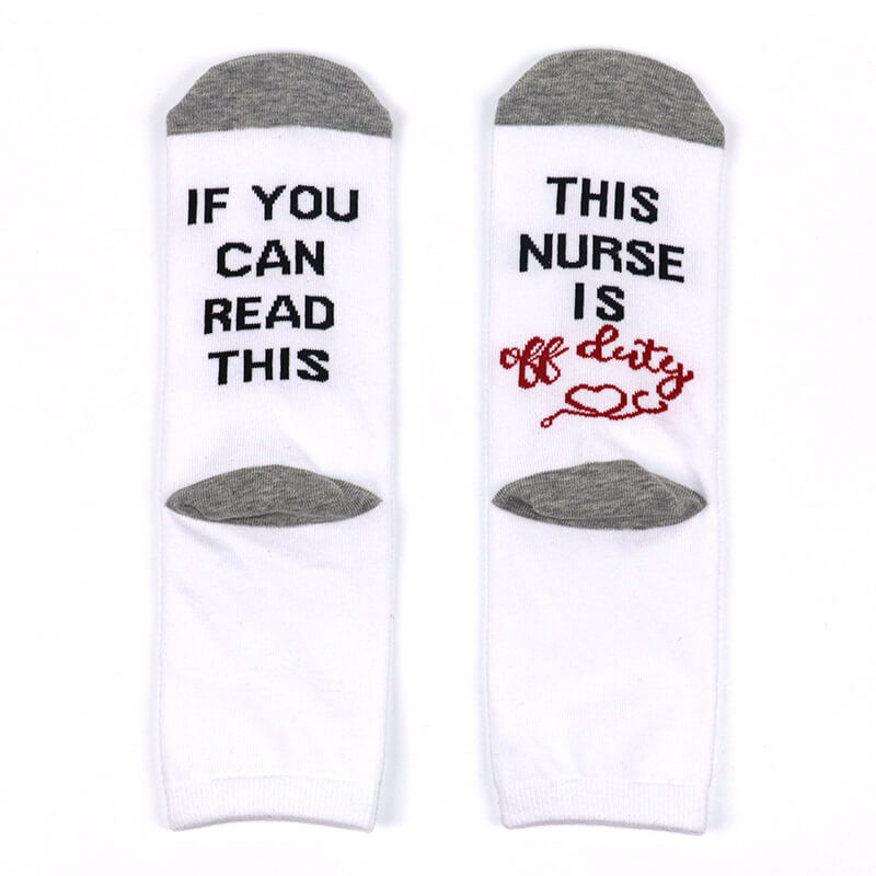 White nurse socks