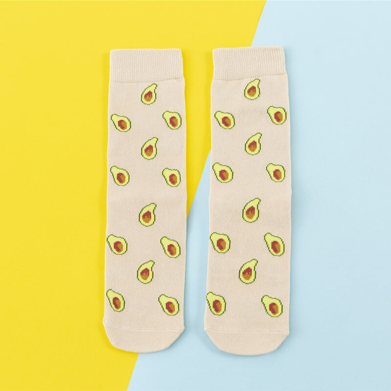 avocado trendy socks